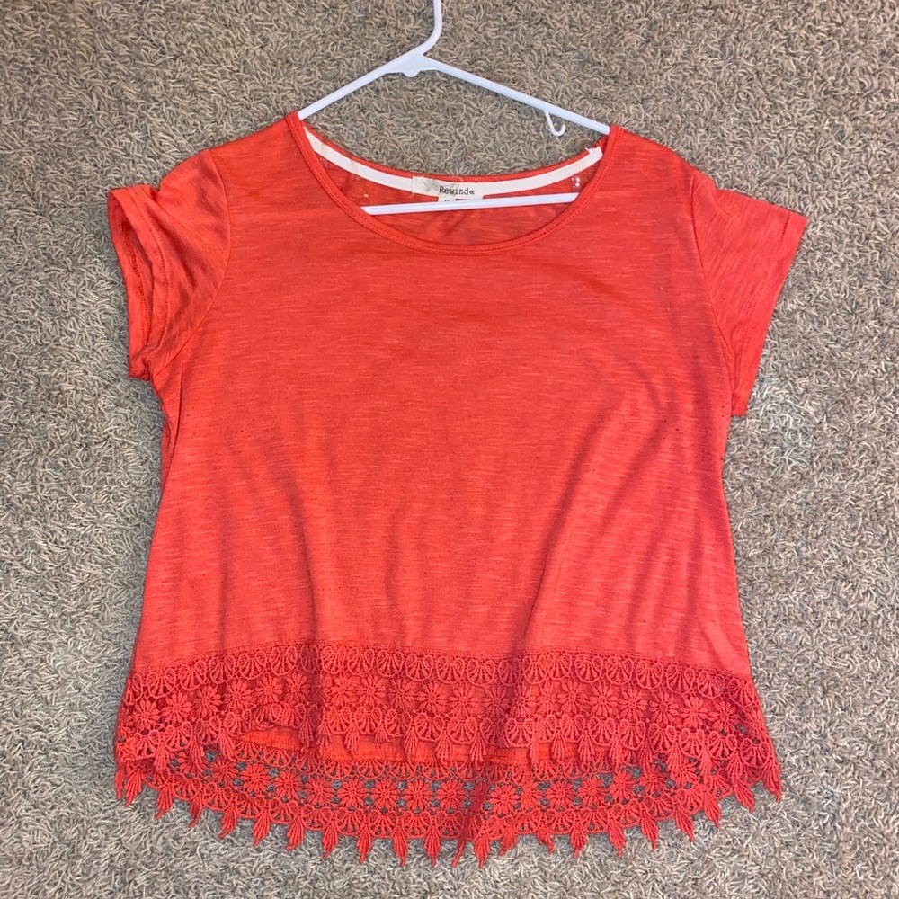 Orange Cropped Top